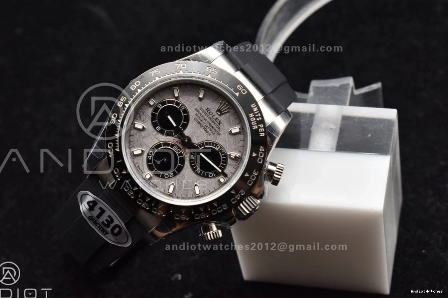 Rubber Gray QF 788 Dial Daytona Unisex Oysterflex Strap Best on 1:1 Edition SA 116519 0908